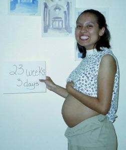 Here I am 23 weeks and 3 days old