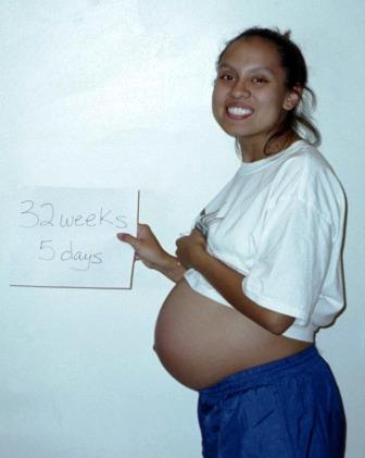 Here I am 32 weeks and 5 days old