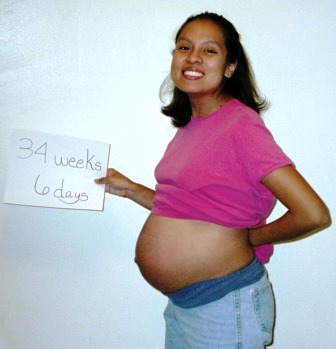 Here I am 34 weeks and 6 days old